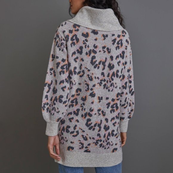 HTF Anthropologie Emmy Cowl Neck Tunic Sweater - Picture 2 of 4
